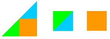 Постройте прямоугольный треугольник, у которого две стороны равны.