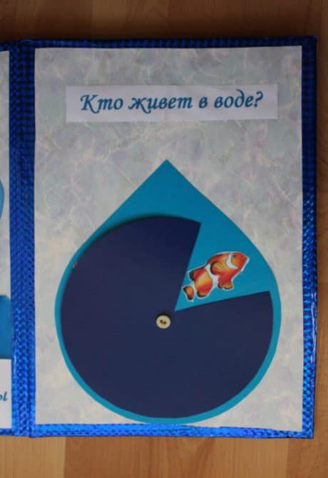 Лэпбук для детей 3-7 лет «Вода». Загадки о воде. Игра «Кто живет в воде?»