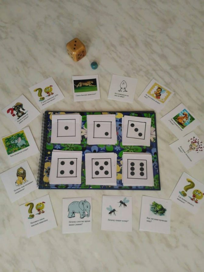 Авторская дидактическая игра для средней и старшей групп «В мире животных»