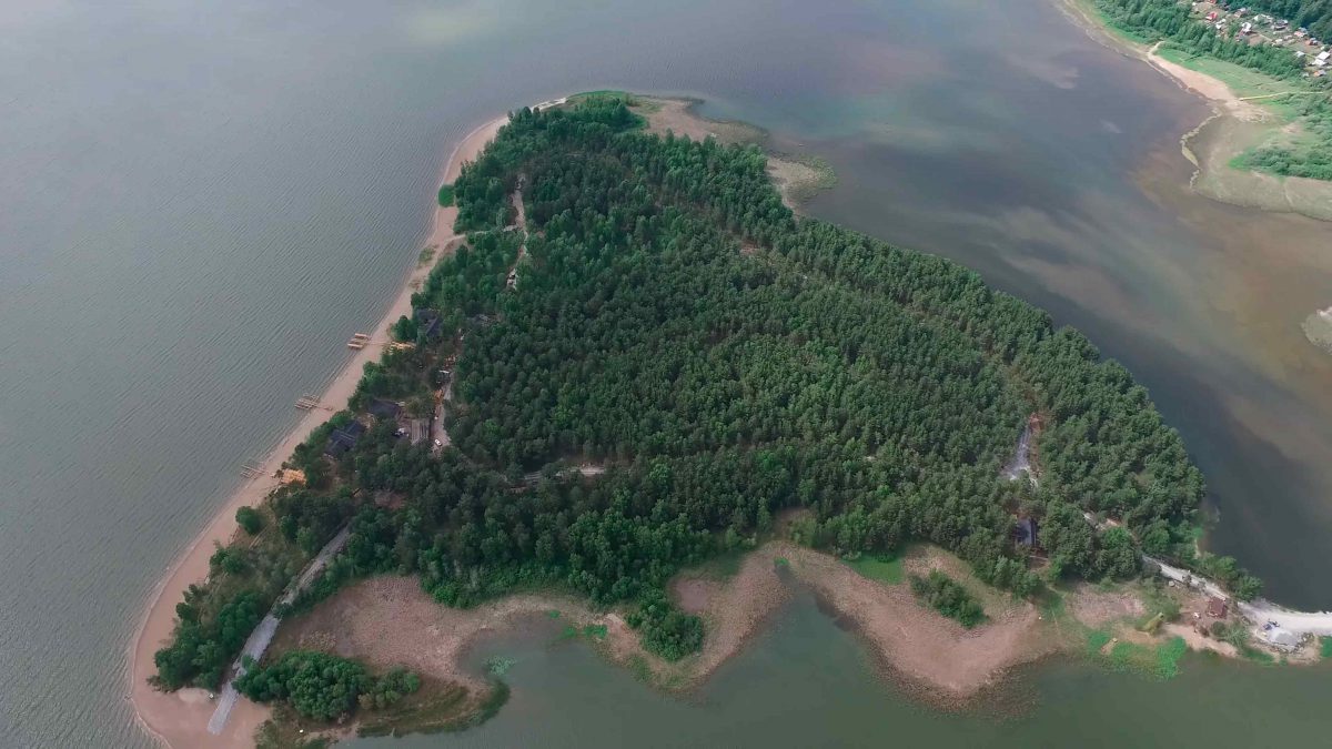 Остров сердце, река Бердь, Новосибирская область.